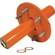 Ось колеса со ступицей