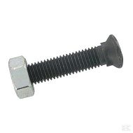 Болт пружинный+гайка 10х35 мм с овальной головкой